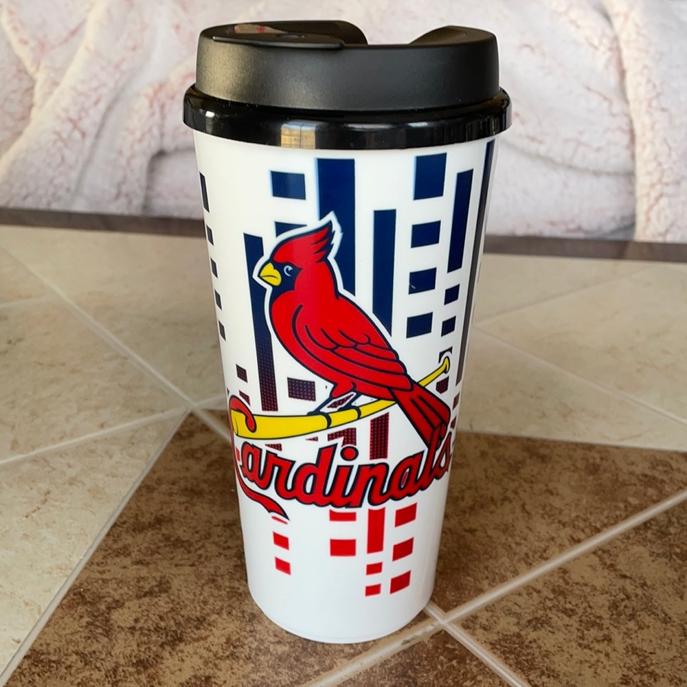 NWOT STL Cardinals plastic tumbler.